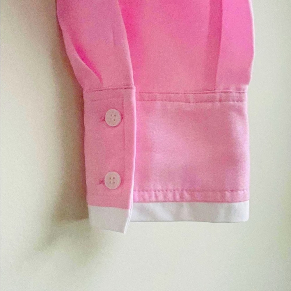 ZARA CROP OXFORD SHIRT, striped pastel pink - Picture 4 of 16